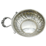 Sterling Silver Floral Pattern Tastevin Wine Tasting Cup Vintage 1991 Birmingham