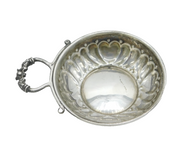 Sterling Silver Floral Pattern Tastevin Wine Tasting Cup Vintage 1991 Birmingham