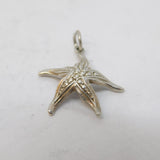 Sterling Silver Marine Starfish Charm Pendant Vintage c1970s