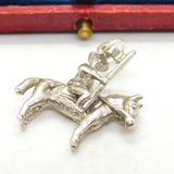 Sterling Silver Canadian Guardsman Soldier Charm Pendant Vintage c1970