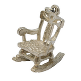 Sterling Silver Rocking Chair Charm Pendant Vintage c1970
