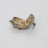 Sterling Silver Opening Barrel With Drunken Man Charm Pendant Vintage c1970s