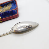 Sterling Silver & Enamel Portrush Souvenir Spoon 1932 Birmingham Antique