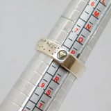 Sterling Silver Patterned 'Follow Your Heart' Band Ring Modern 2008 Size Q