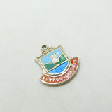 Sterling Silver & Enamel 'Norfolk Broads' Charm Vintage c1960