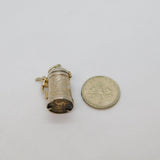 Sterling Silver Bavarian Style Scene Beer Stein Charm Pendant Vintage c1970s