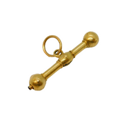 19th Century French 18ct Gold Star Pattern Watch Key Fob Antique c1860s