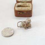Sterling Silver Baby in the Pram Charm Pendant Vintage c1970