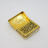 George IV Sterling Silver Gilt Vinaigrette Antique 1827 Birmingham