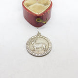 Sterling Silver Aries the Mountain Ram Zodiac Charm Pendant Vintage c1970