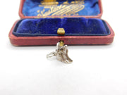 Sterling Silver Taurus or Bull Head Charm Pendant Vintage c1970
