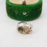 Sterling Silver Hippo Charm Pendant Vintage c1970
