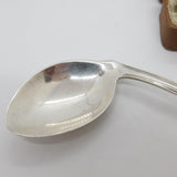 Continental .800 Silver Floral Novelty Angled Medicine Spoon Antique c1930