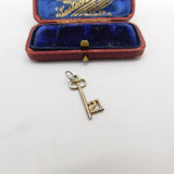 Sterling Silver Commemorative 21st Birthday Key Charm Pendant Vintage c1970