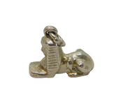 Sterling Silver Egyptian Style Sphinx Charm Pendant Vintage c1970
