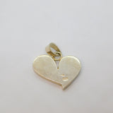 Sterling Silver Pink & White Shell Petal Design Pendant Vintage c1970