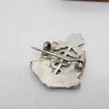 WWII-era Sterling Silver Enamel Royal Army Medical Corps Sweetheart Brooch