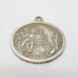 Sterling Silver St. Christopher Travel Pendant Vintage 1977 London