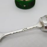 Dutch .900 Silver Windmill Terminal Tea Caddy Scoop Spoon Antique c1930