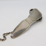 Victorian Sterling Silver Snake Form Sewing Chatelaine Clip Antique c1840s