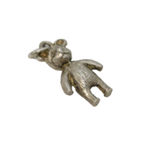 Sterling Silver Teddy Bear Charm Pendant Vintage c1970