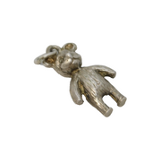 Sterling Silver Teddy Bear Charm Pendant Vintage c1970