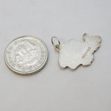 Sterling Silver Enamel Hampshire Souvenir Charm Pendant Vintage c1970s
