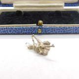 Sterling Silver Dancing Ballerina with Leg Up Charm Pendant Vintage c1970