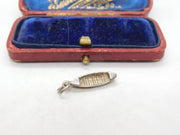 Sterling Silver Dug-Out Canoe Charm Pendant Vintage c1970
