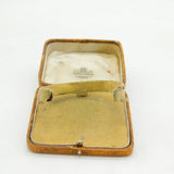 Edwardian Tooled Leather Jewellery Bracelet or Watch Box Antique c1910