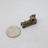 Sterling Silver Motor Car Charm Pendant Vintage c1970