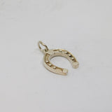 Sterling Silver Lucky Horseshoe Charm Pendant Vintage c1970