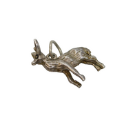 Sterling Silver Buck Deer Charm Pendant Vintage c1970s