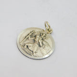 Sterling Silver St Christopher Travel Charm Pendant Vintage c1970