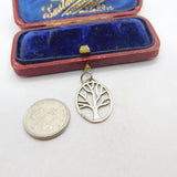 Sterling Silver Tree of Life Charm Pendant Vintage c1970