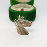 Sterling Silver Horse Head Charm Pendant Vintage c1970