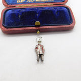 Sterling Silver Royal Beefeater Charm Pendant Vintage c1970