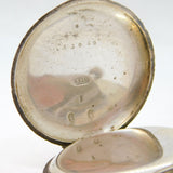 19th Century Swiss .935 Silver & Enamel Ladies Pocket Watch Antique c1880s