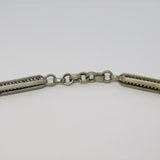 19th Century Silver Plated Fancy Link Albert Watch Chain Antique c1890