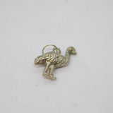 Sterling Silver Emu Bird Charm Pendant Vintage c1970