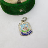 Sterling Silver Enamel Sandown Charm Pendant Vintage c1970