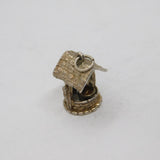 Sterling Silver Water Well With Bucket Charm Pendant Vintage c1970s