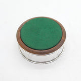 20th Century Sterling Silver & Turned Wood Bottle Coaster Vintage London