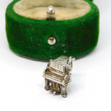 Sterling Silver Piano Keyboard Charm Pendant Vintage c1970