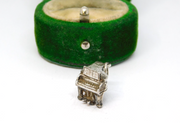 Sterling Silver Piano Keyboard Charm Pendant Vintage c1970