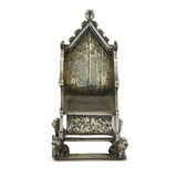 King George V Sterling Silver Coronation Chair Ornament Antique 1910 London