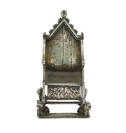 King George V Sterling Silver Coronation Chair Ornament Antique 1910 London