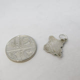 Sterling Silver Enamel Isle of Wight Charm Pendant Vintage c1970