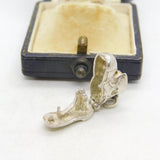 Sterling Silver Family in the Shoe Charm Pendant Vintage c1970