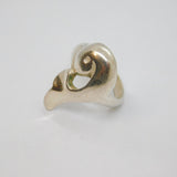 Sterling Silver Studio Style Dolphin Fish Band Ring Vintage c1970 Size L 1/2